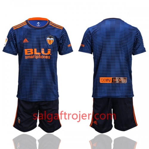 Valencia Fodboldtrøjer Børn Udebanesæt 2018/19 Kort ærmer Valencia Fodboldtrøjer Børn Udebanesæt 2018/19 Kort ærmer